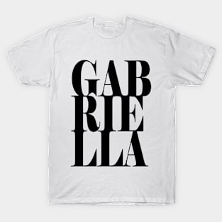 Gabriella Girls Name Bold Font T-Shirt